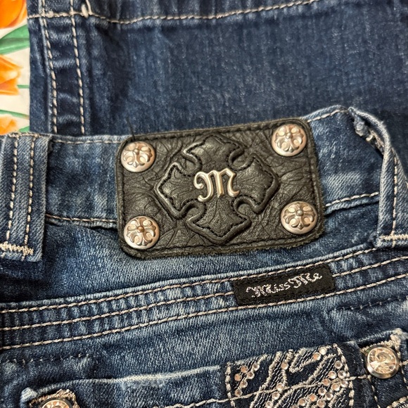 Miss Me Women's Boot Cut Jeans - Dark Blue, Size 24, MAKE AN OFFER - Picture 7 of 10